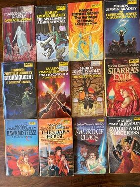 12 Marion Zimmer Bradley Darkover Paperback Vintage Fantasy Books DAW SF Yellow